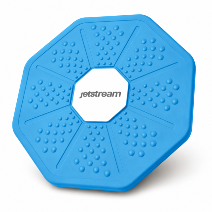 Prancha de equilíbrio Jetstream azul, vista completa sobre fundo branco