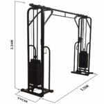 Detalhe da polia da Estação Cross Over Profissional 150 kg